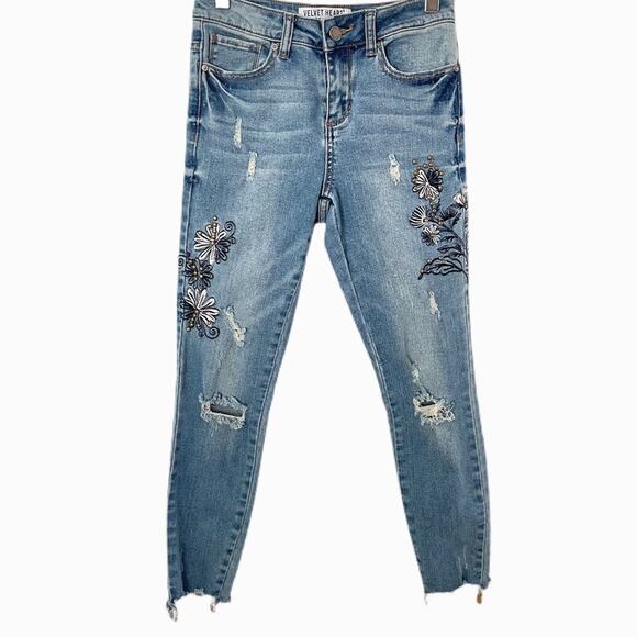 Velvet Heart Denim - Velvet Heart Laurel Mid Rise Skinny Ankle Jeans Sz 25